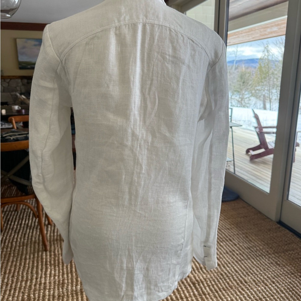 KmRii white linen jacket with distinctive construction, European size 1 - Picture 8 of 16